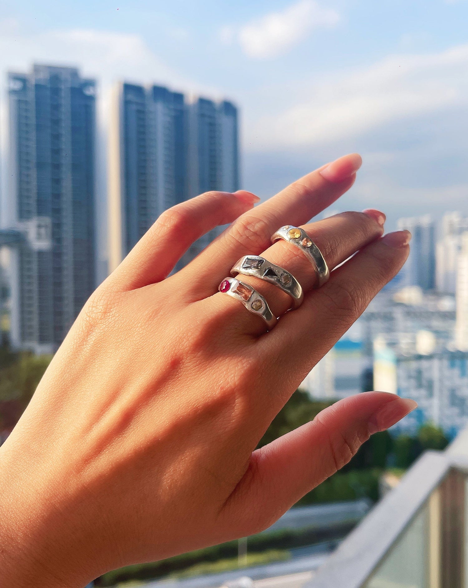 Custom Silver Clay Rings