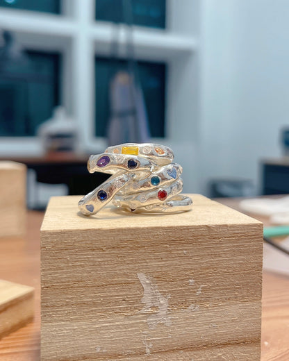 Silver Clay Rings